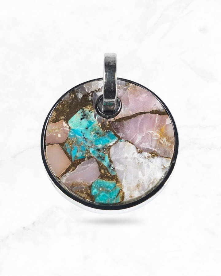 #07 PINK OPAL COPPER TURQUOISE