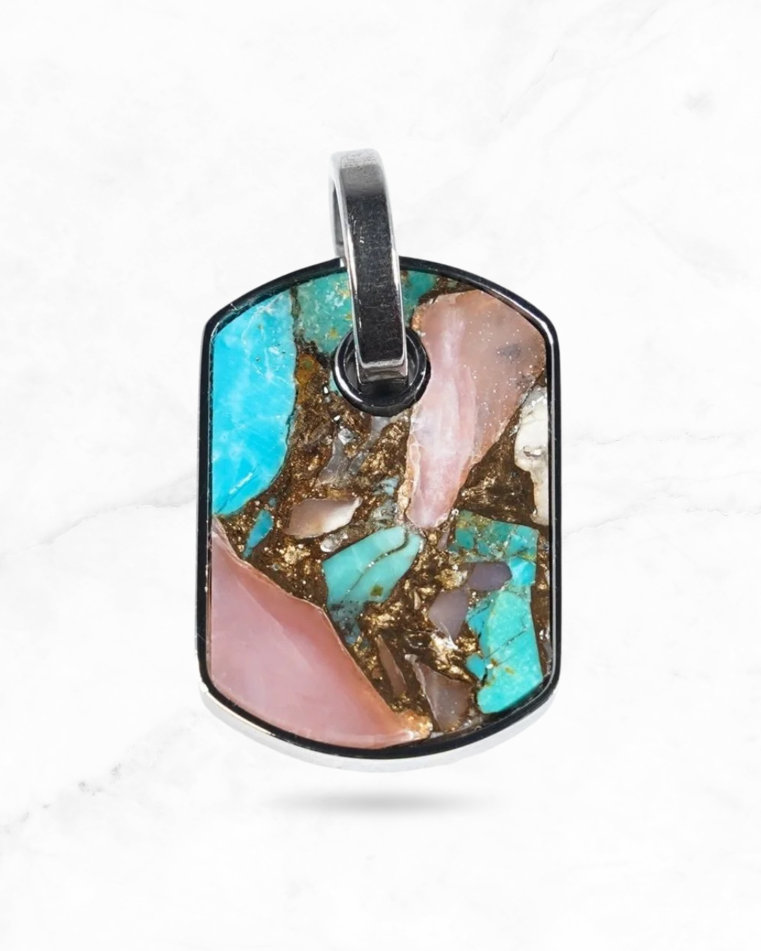 #07 PINK OPAL COPPER TURQUOISE