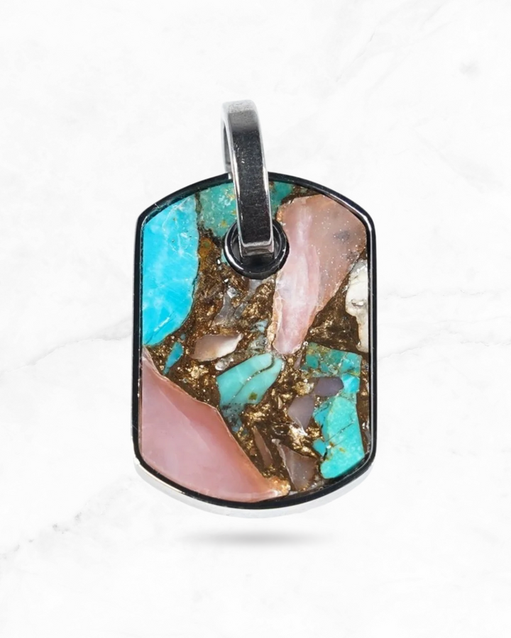 #07 PINK OPAL COPPER TURQUOISE